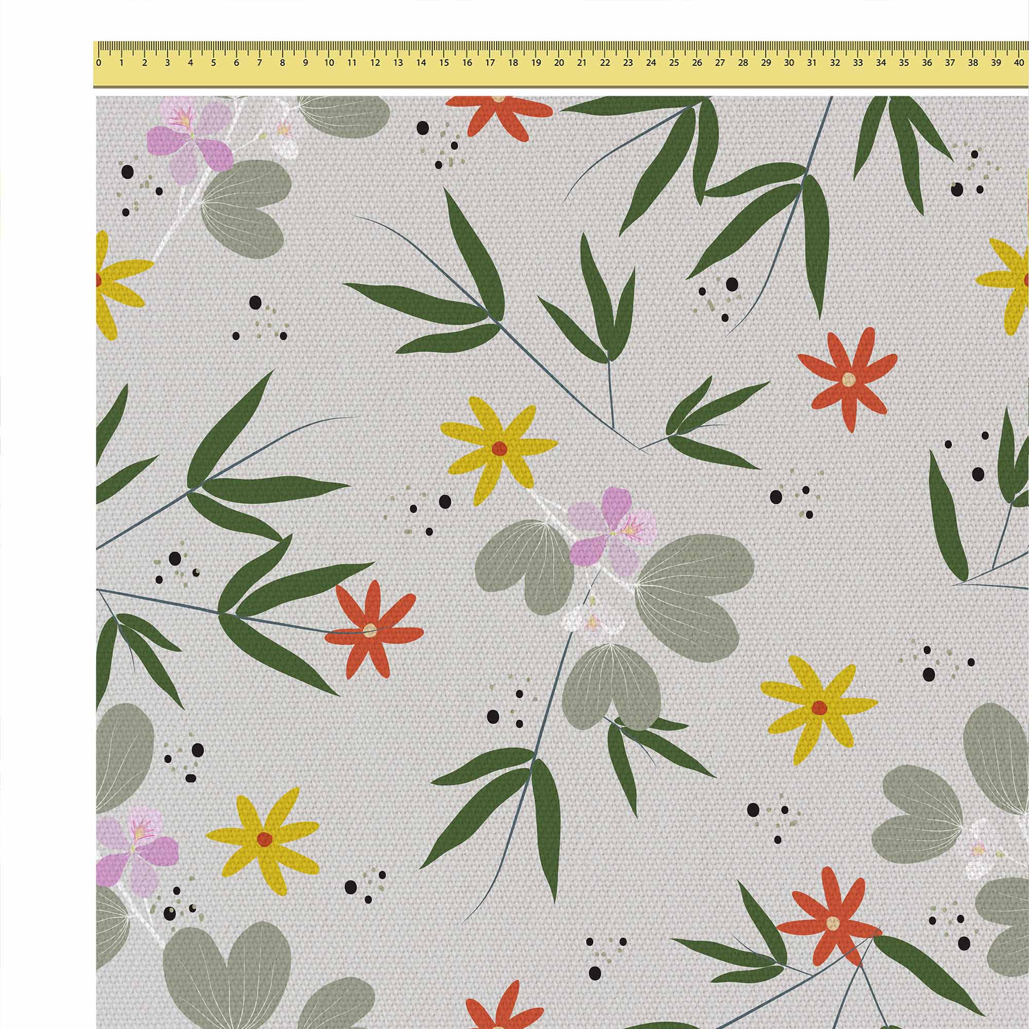 Flower Doodling-Tablecloth Fabric