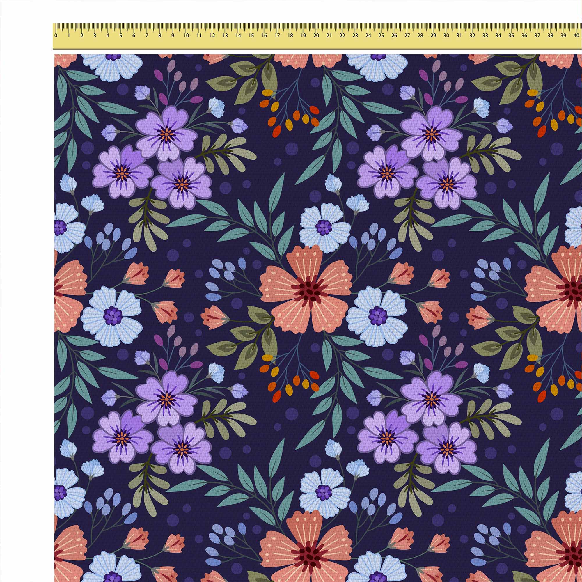 Botanical Pattern-Flat Microfiber