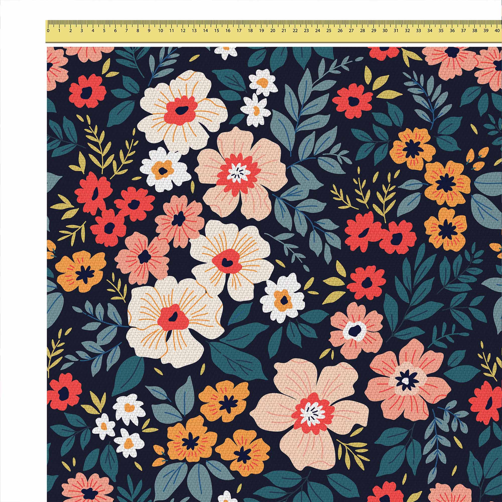 Colorful Flowers-Tablecloth Fabric