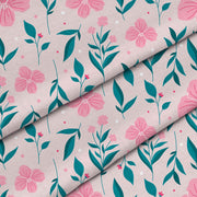 Delicate Pink Flowers-Velvet