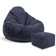 Paradise Pouf with Footstool Brown Bear-M