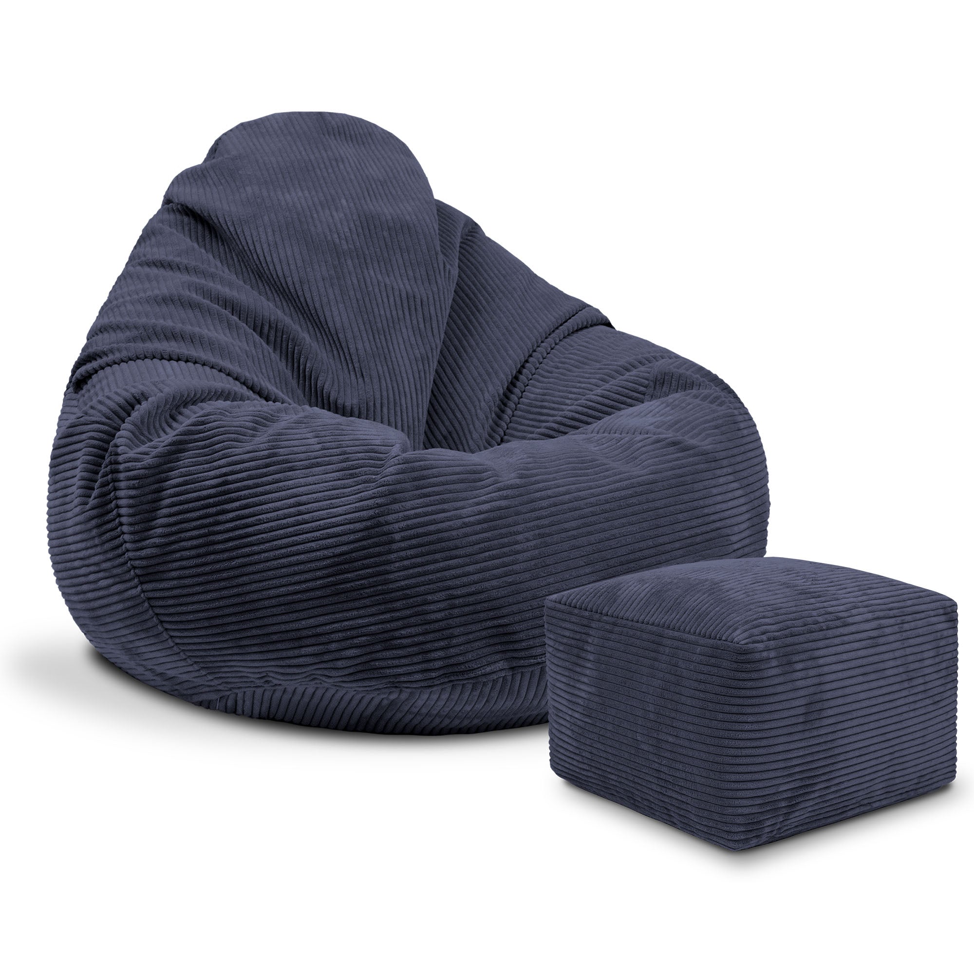 Paradise Pouf with Footstool Brown Bear-M