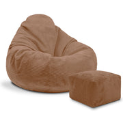 Puf Paradise s podnožkou Brown Bear