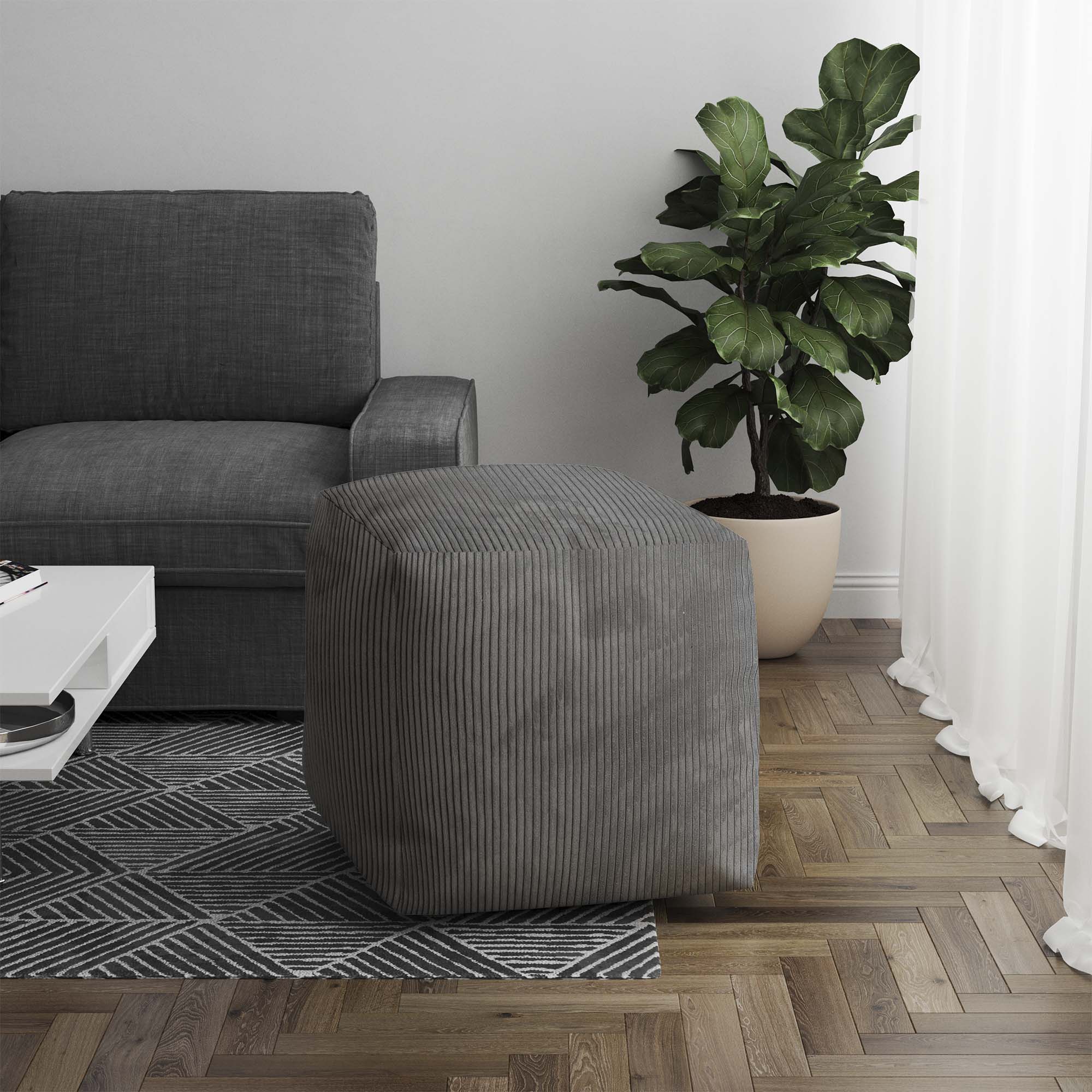 Puf Cube Frost Gray
