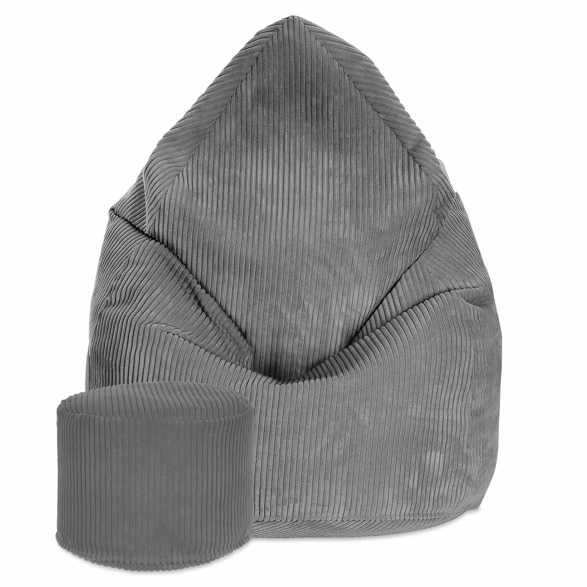 Kulatý puf podnožka Lincoln Frost Gray-M