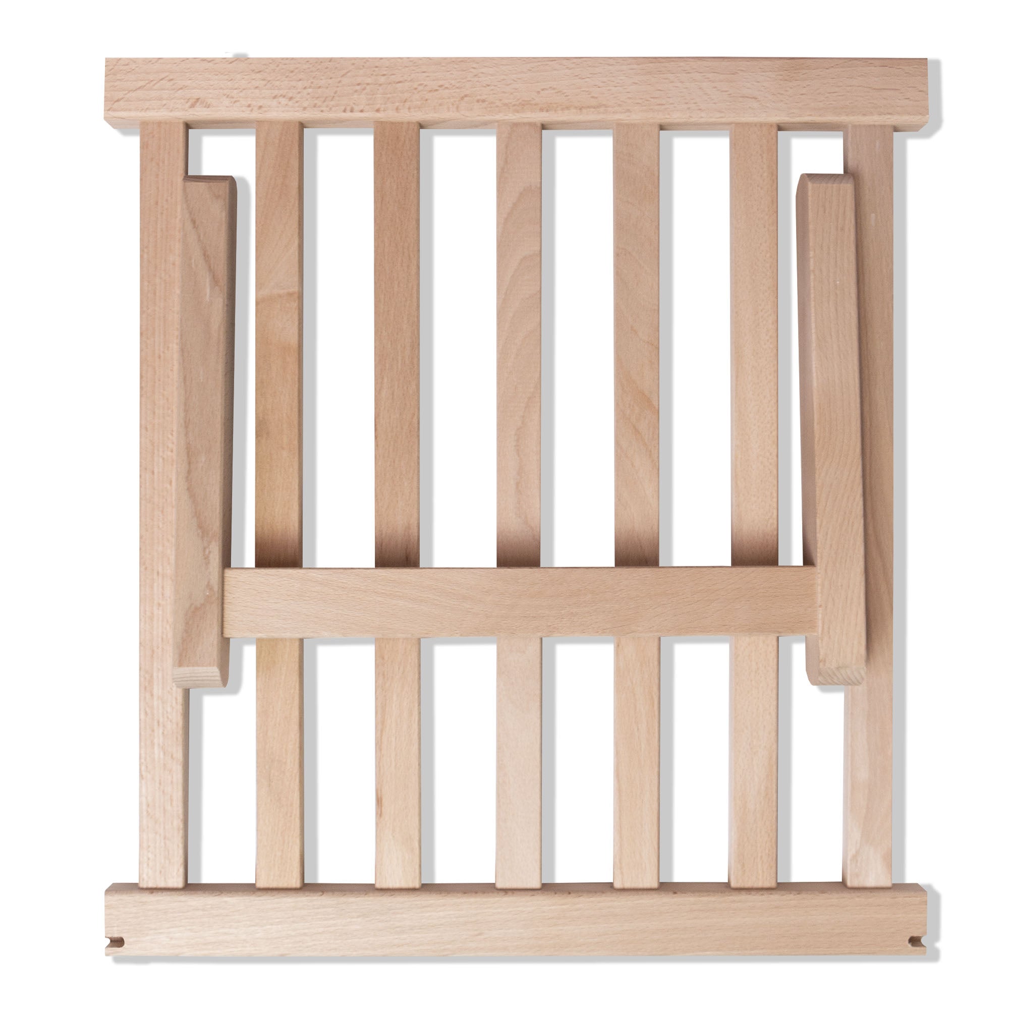 Holzliegestuhl mit Holzfußhocker Schwarz