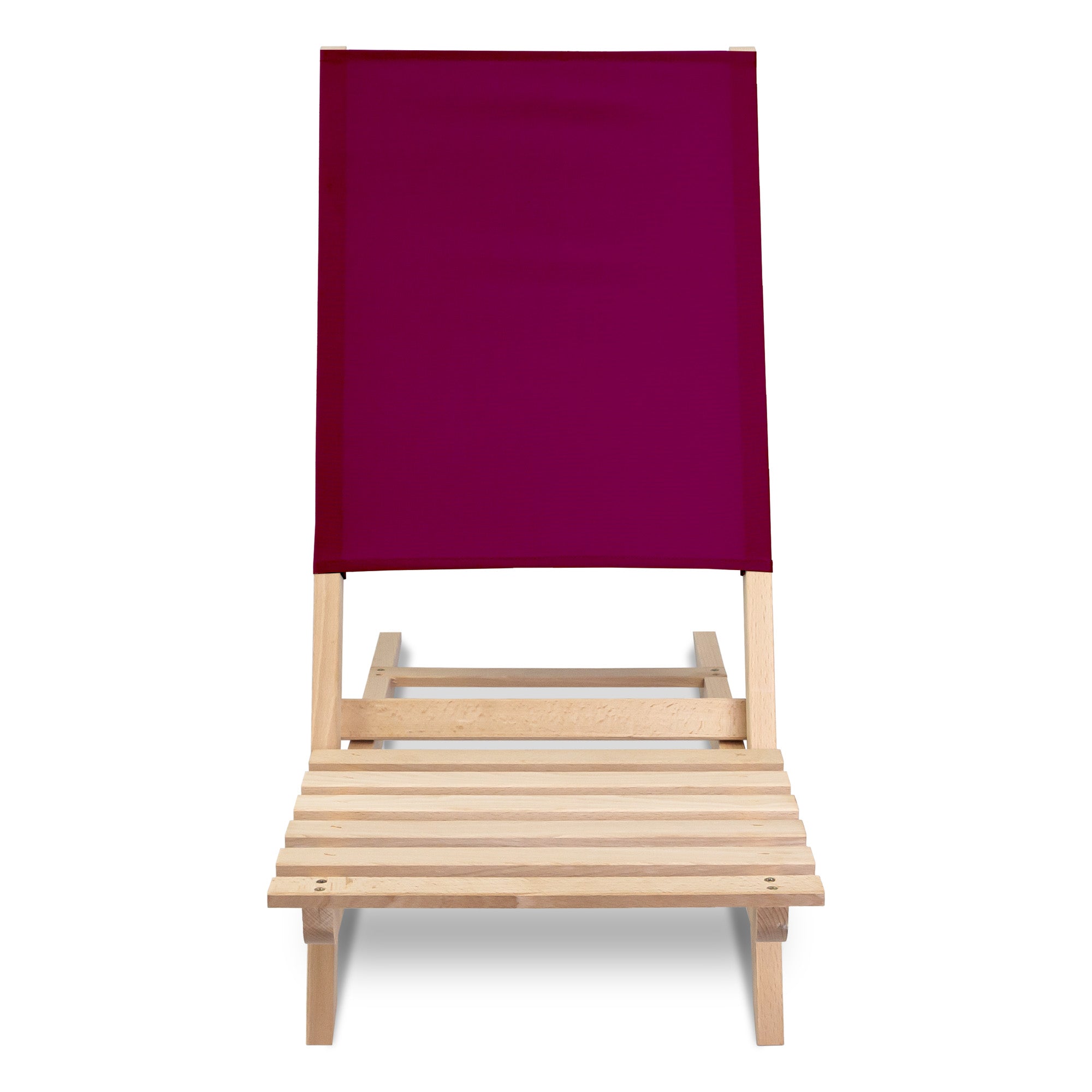Skladacie plážové kreslo Burgundské
