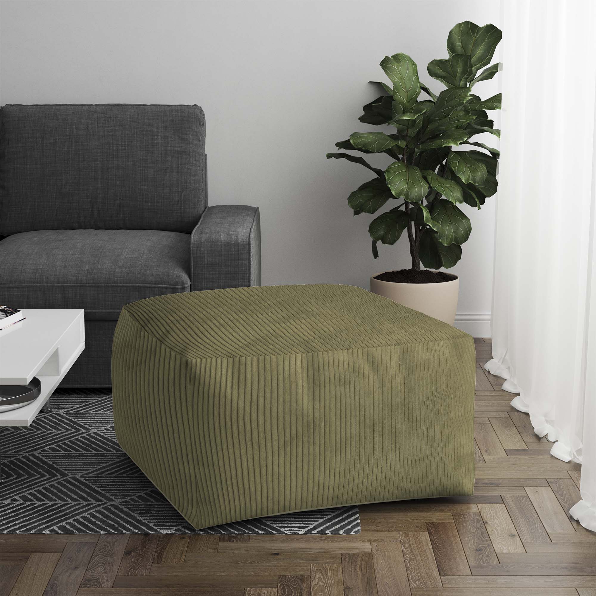 Puf Comfort Dunkles Olive