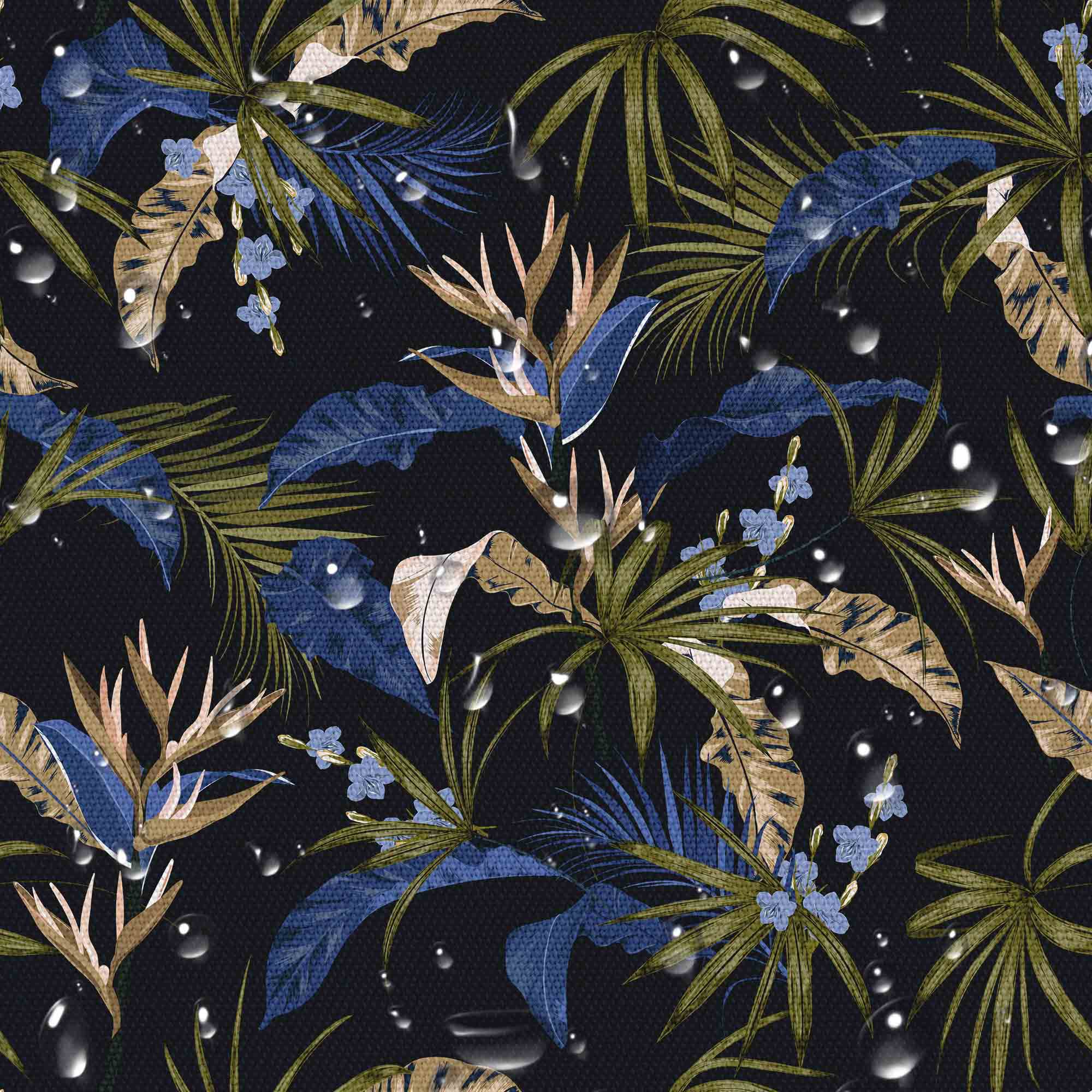 Exotic Blue Leaves