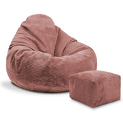 Puf Paradise z Podnóżkiem Ginger Spice-S