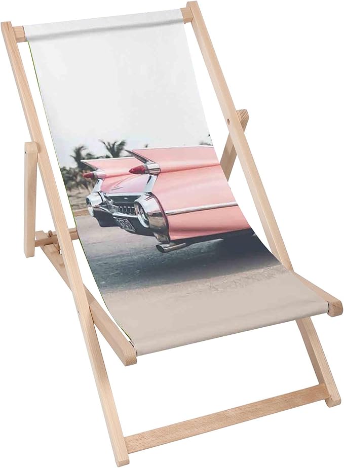 Dřevěné lehátko Summer Pink Car