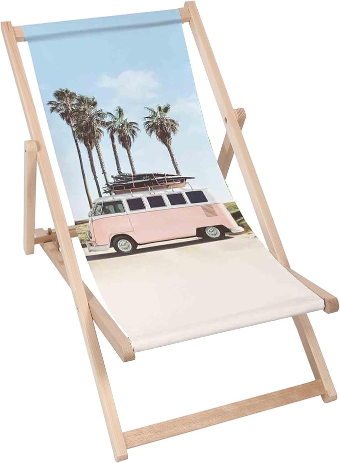Dřevěné lehátko Surfer Cars