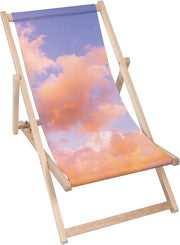 Holzliegestuhl Bunte Wolken
