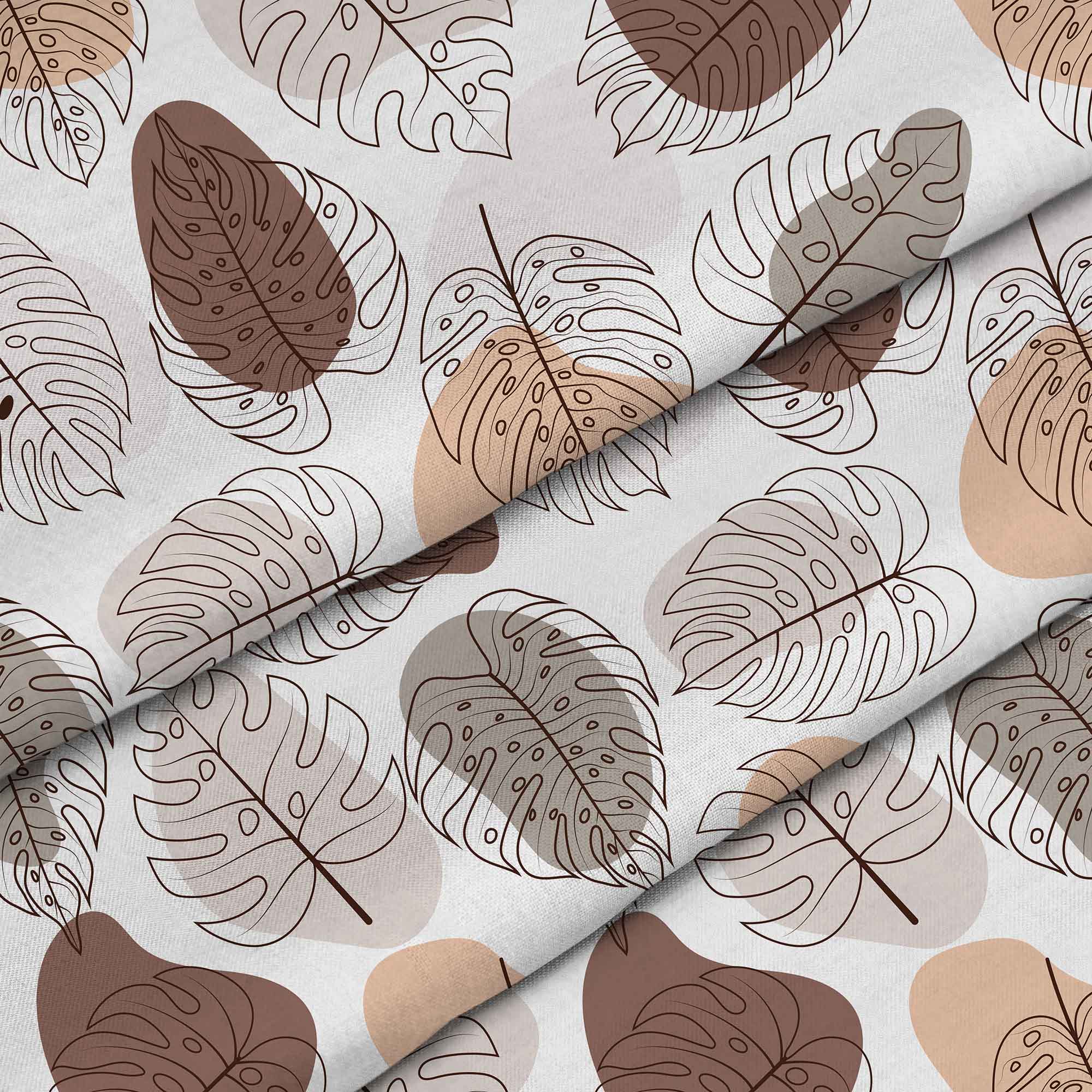 Monstera Lineart-Mikrofibra Płaska