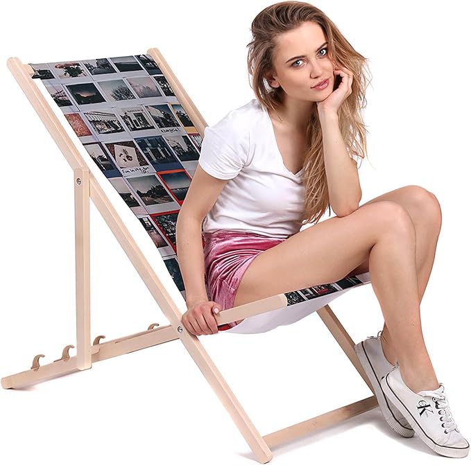 Wooden Deck Chair Polaroid Photos