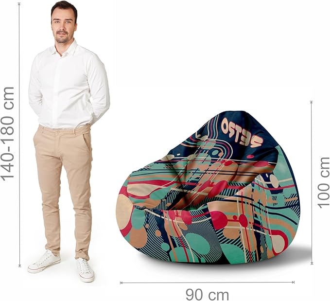 Puf Paradise z Podnóżkiem Retro Men's