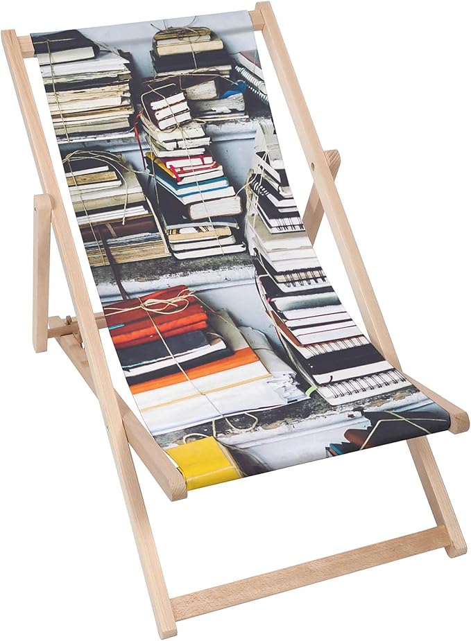Dřevěné lehátko Retro Books