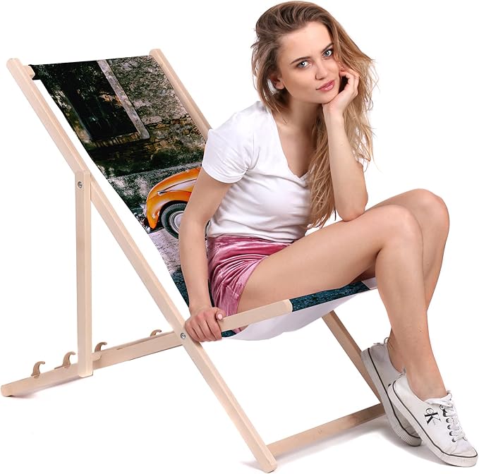 Holzliegestuhl Siena Sommer
