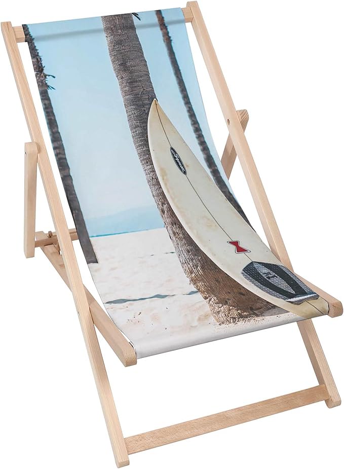 Dřevěné lehátko Surfboard