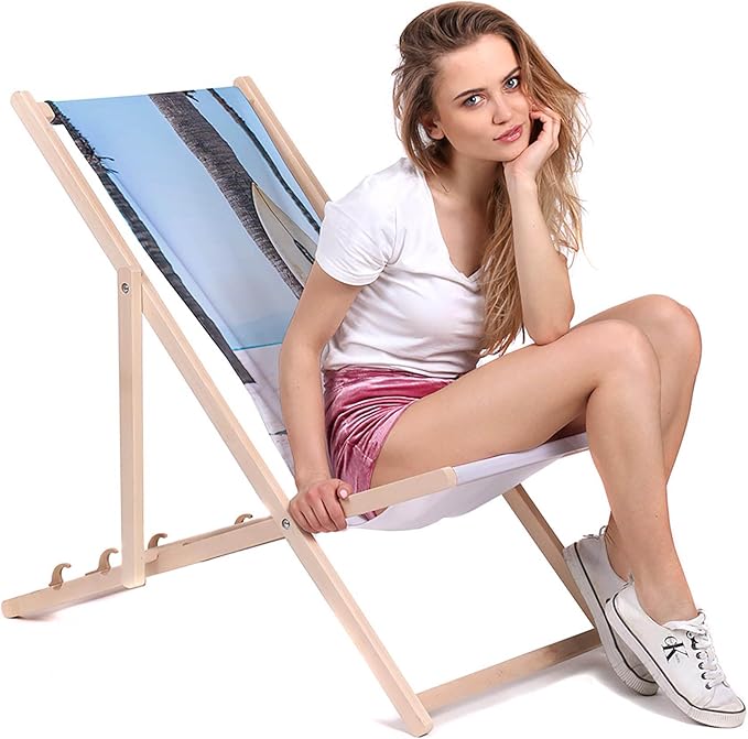 Dřevěné lehátko Surfboard