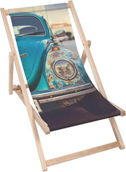 Dřevěné lehátko Old Blue Car