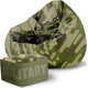 Puf Paradise s podnožkou Military-Velvet