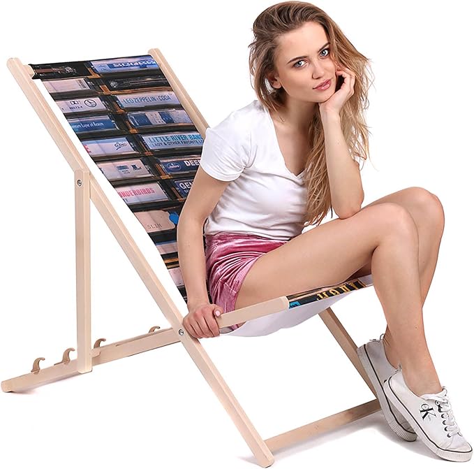 Wooden Deck Chair Old Records