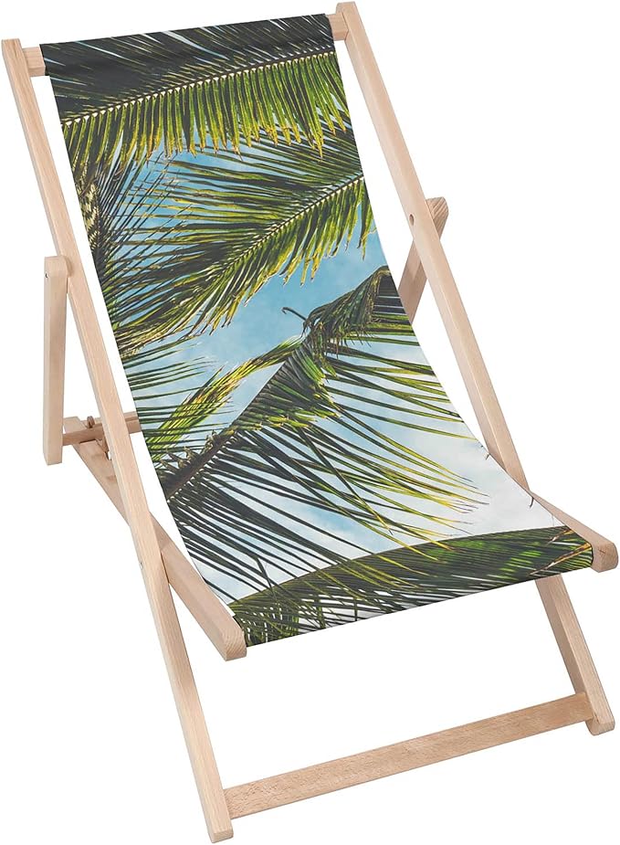 Dřevěné lehátko Palm Leaves