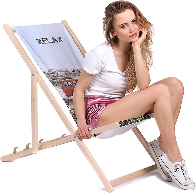 Wooden Deck Chair Relax