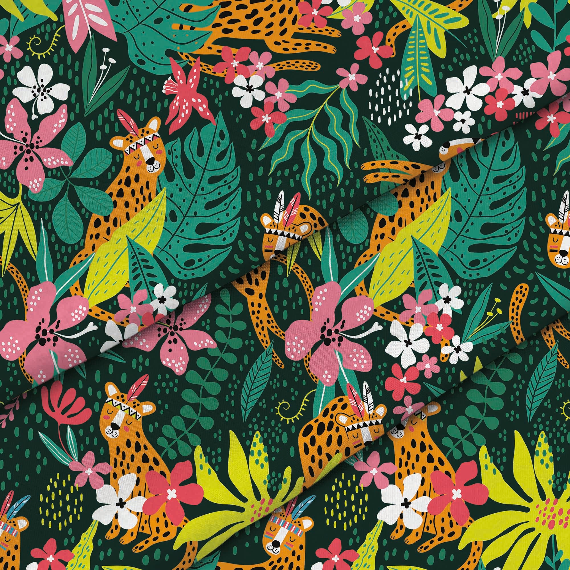 Leopard Exotic-Mikrovlákno Ploché