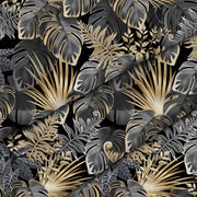 Dark Gold Leaves-Velvet