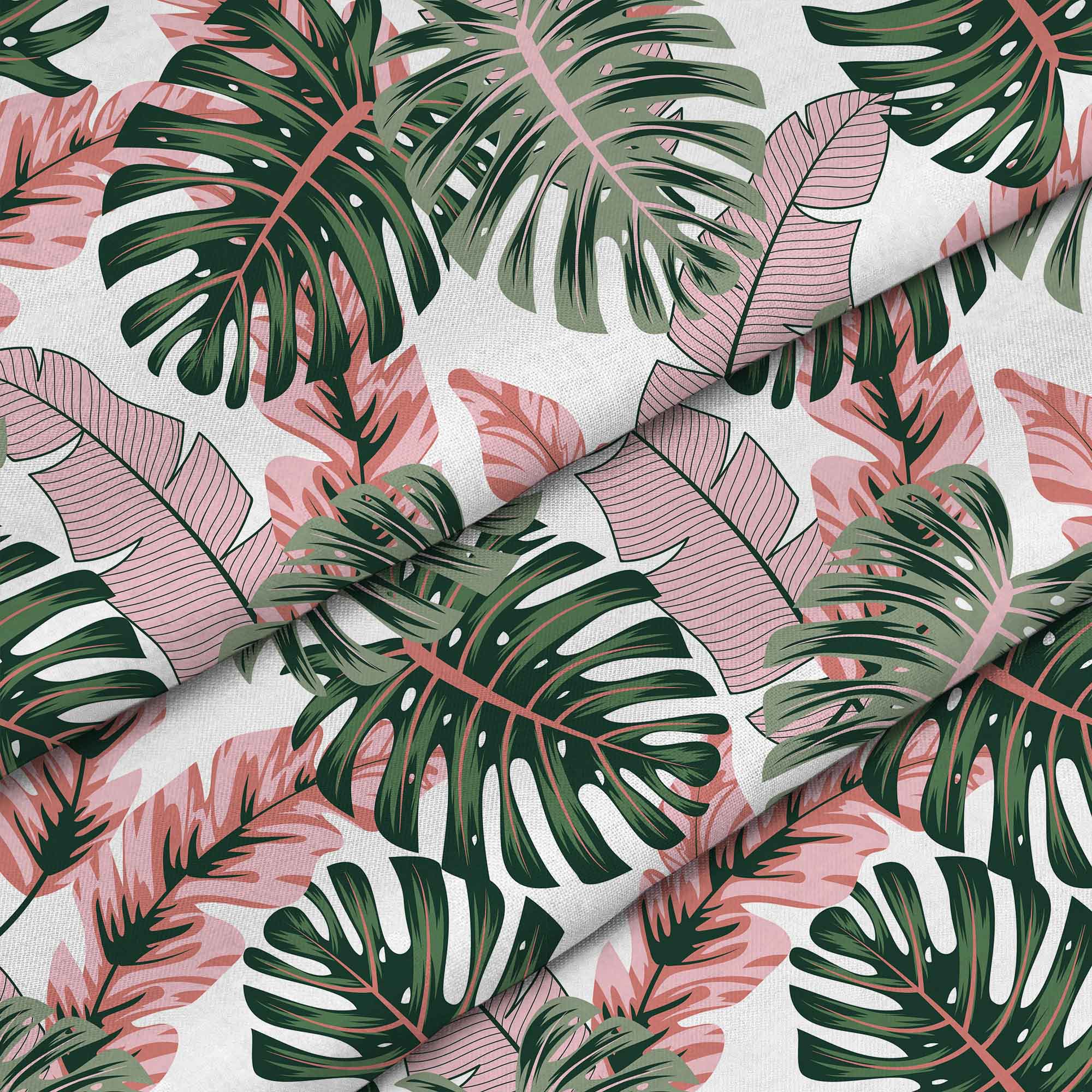 Tropical Pink and Green Leaves-Panama
