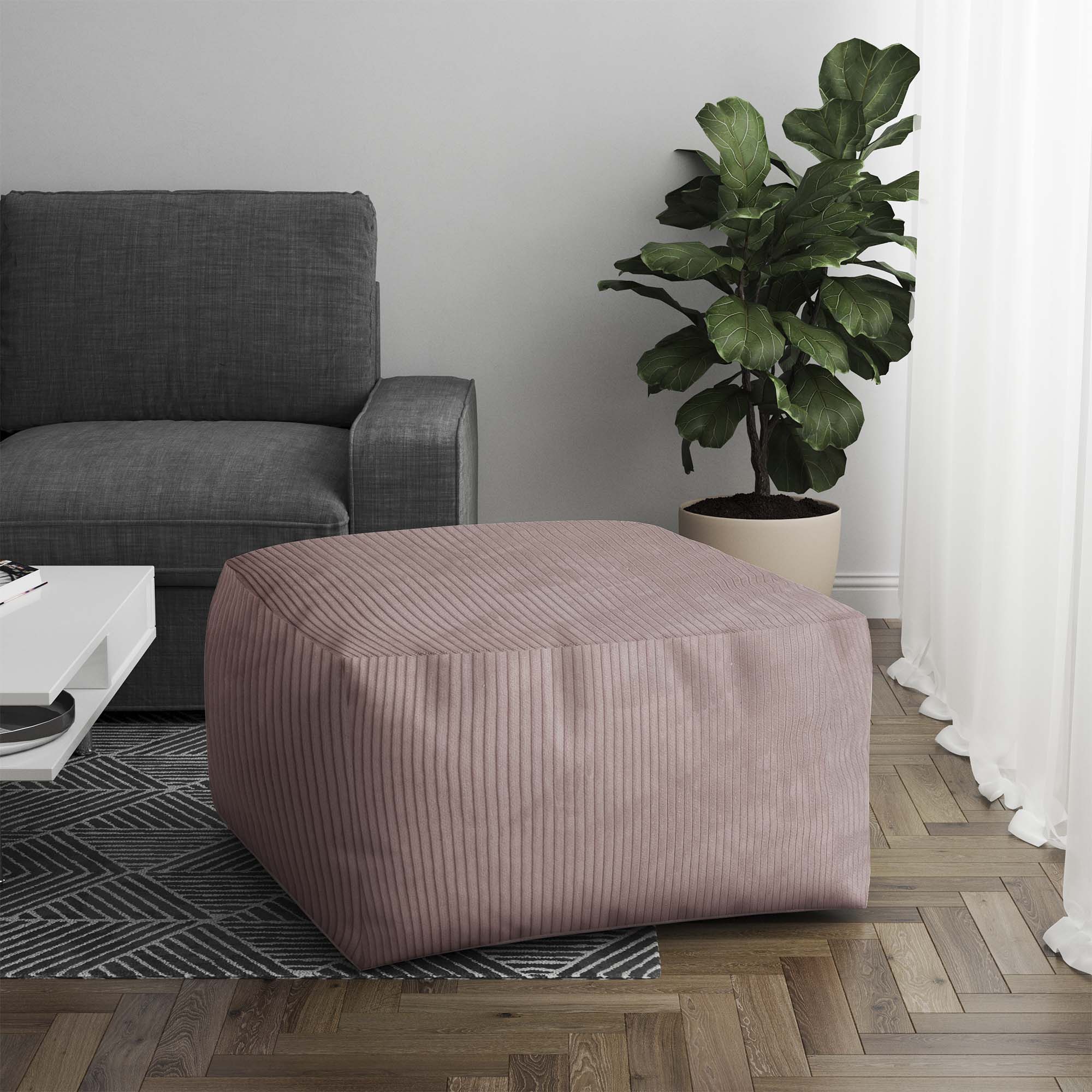 Puf Comfort Stříbrná Růžová