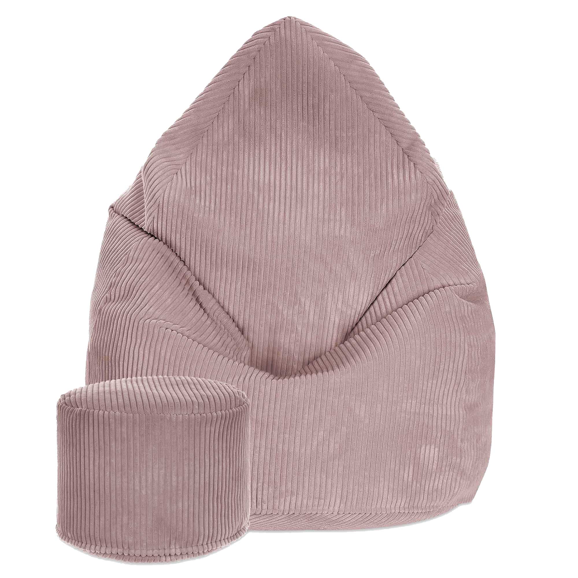 Puf kulatý podnožka Lincoln Silver Pink