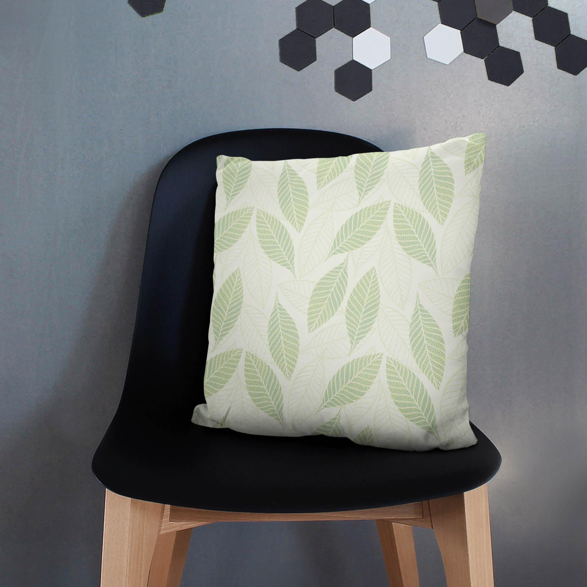 Light Green Leaves-Flat Microfiber
