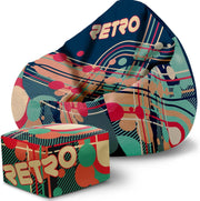 Puf Paradise z Podnóżkiem Retro Men's