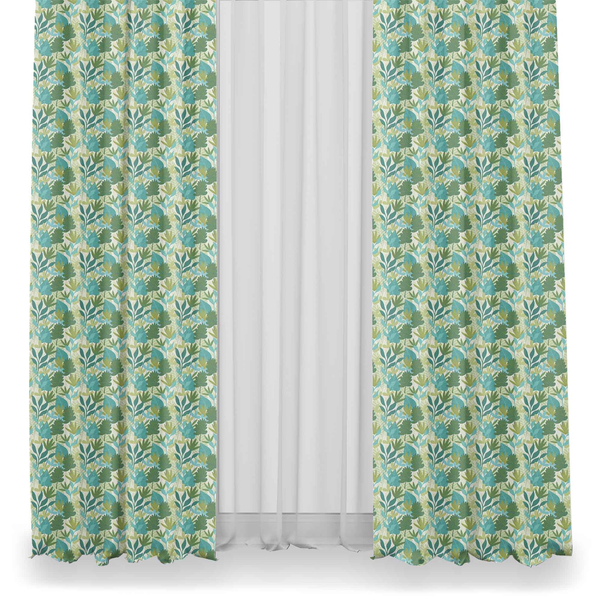 Modern Leaves-Tablecloth Fabric