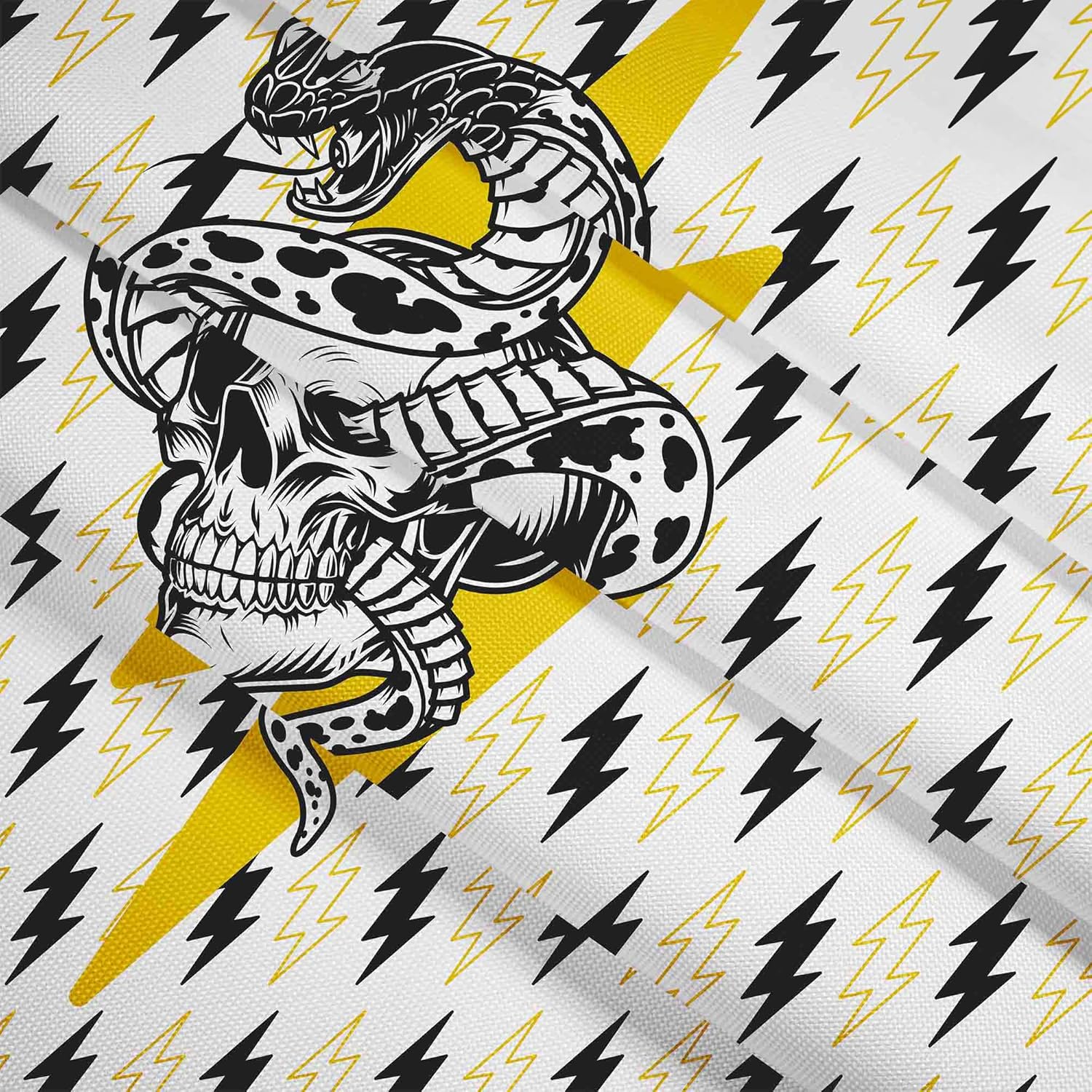 Sedací vak Pearshape s podnožkou Snake Skull Lightning-Oxford