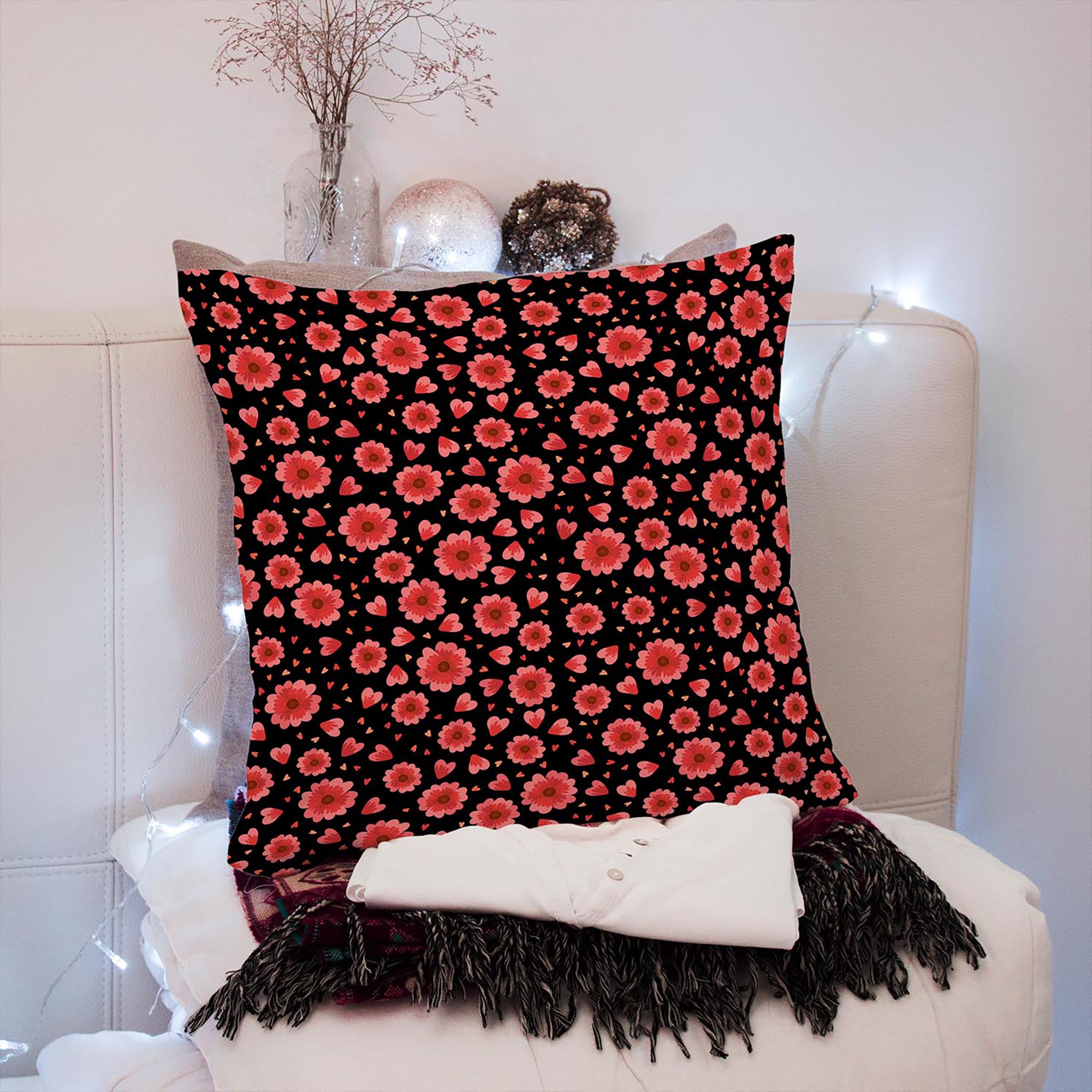 Red Flowers and Hearts