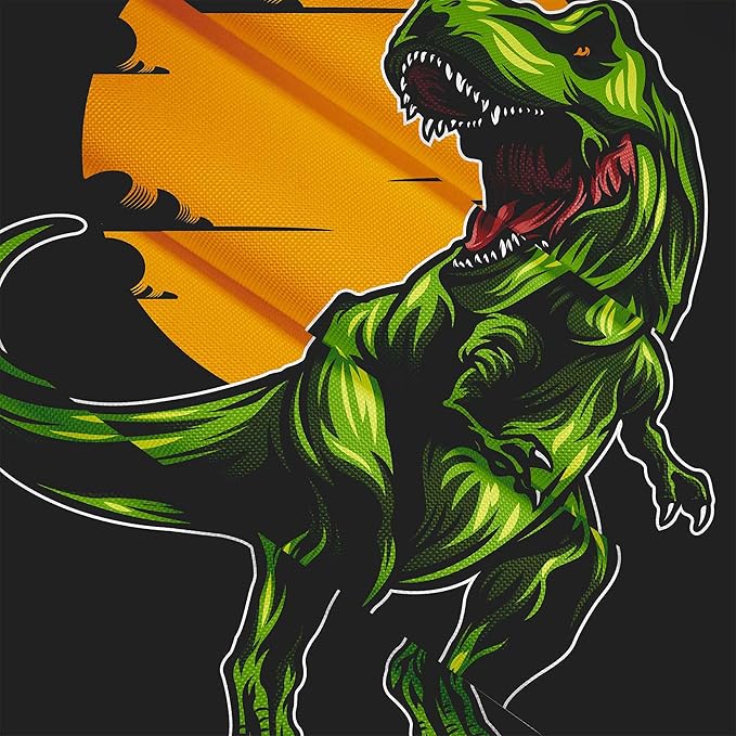 Puf Pearshape s podnožkou Wild Dinosaur-Velvet