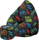 Puf Pearshape s podnožkou Game Zone
