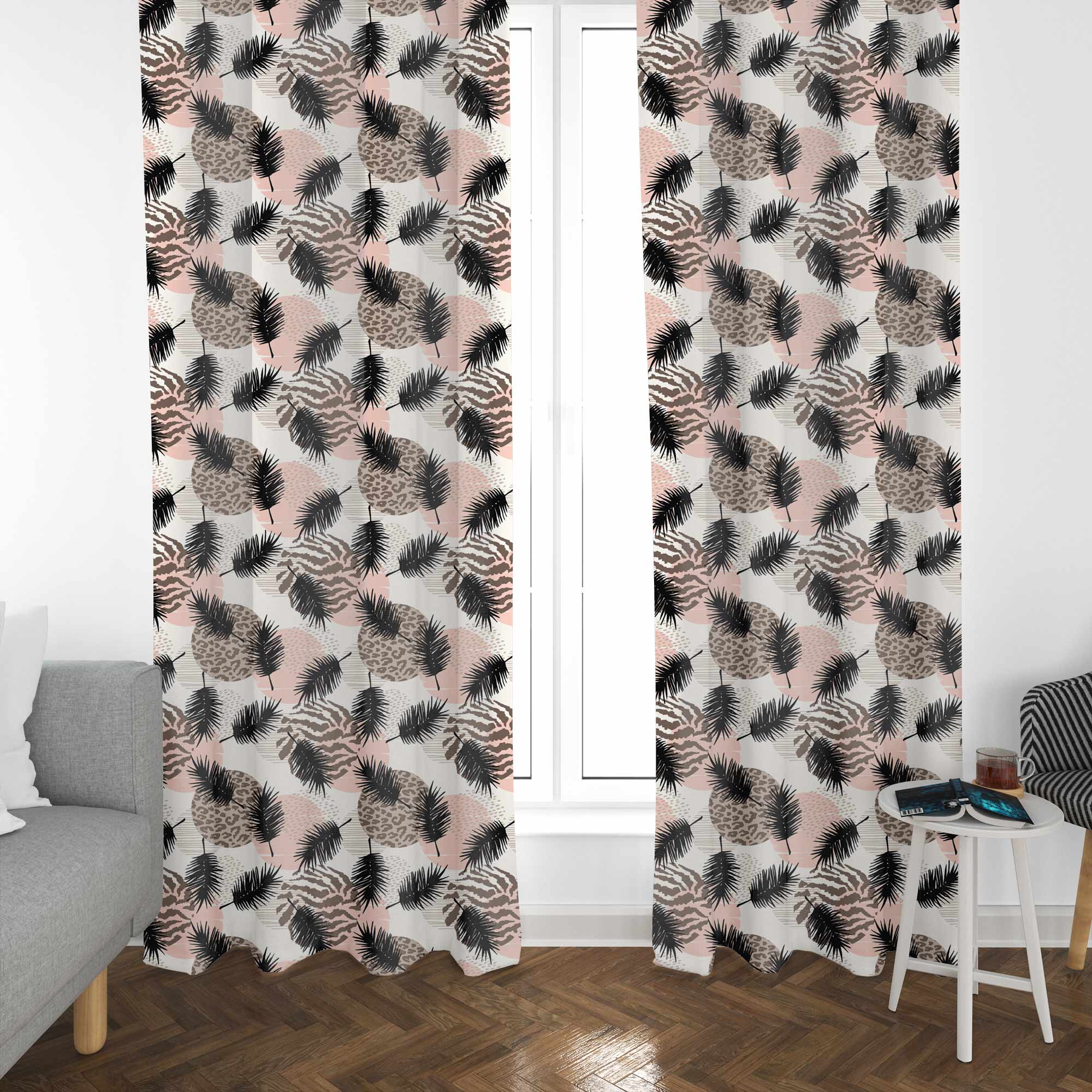 Zvieracie a tropické geometrické vzory-Flat mikrovlákno