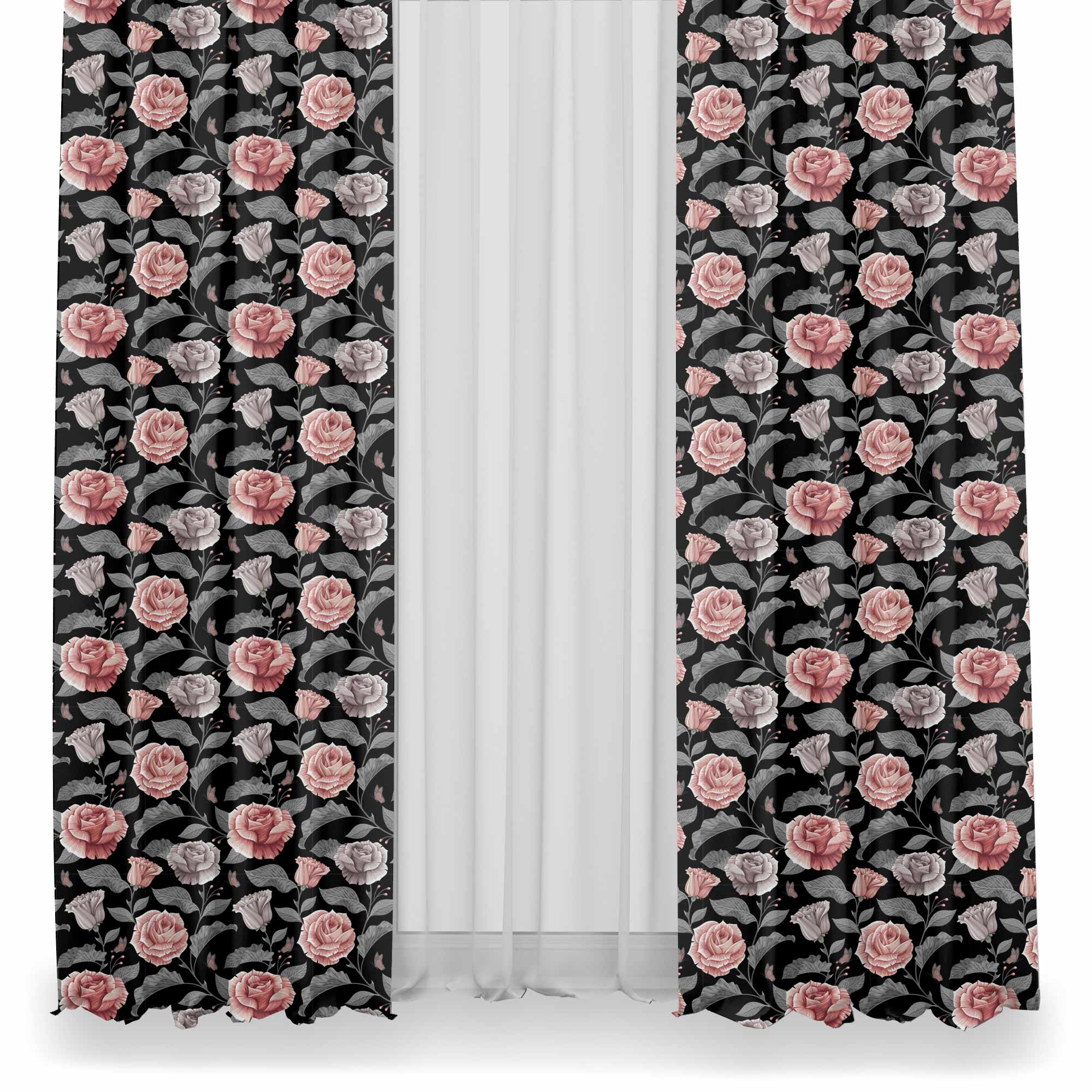 Dark Vintage Floral-Velvet