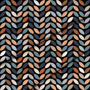 Retro Black Leaves-Velvet