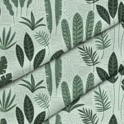 Tropical Green Leaves-Velvet