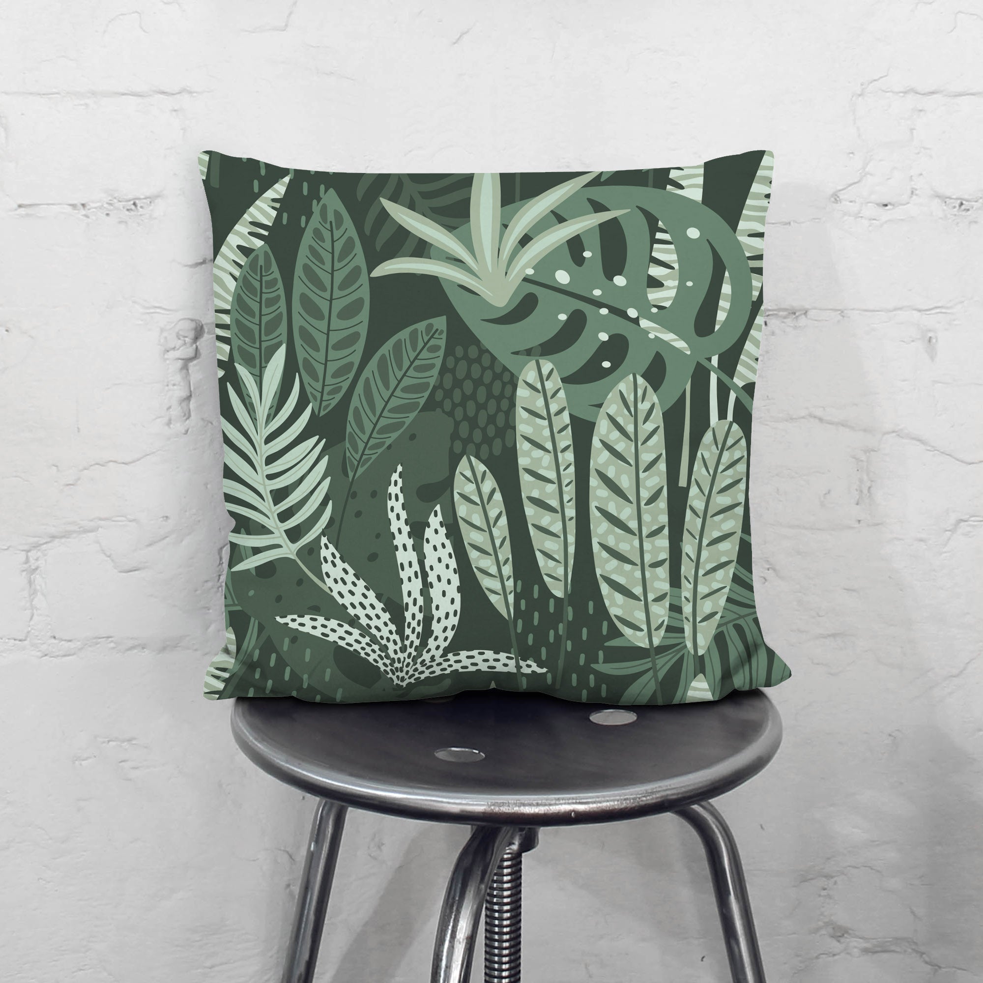 Tropical Green Jungle-Flat Microfiber