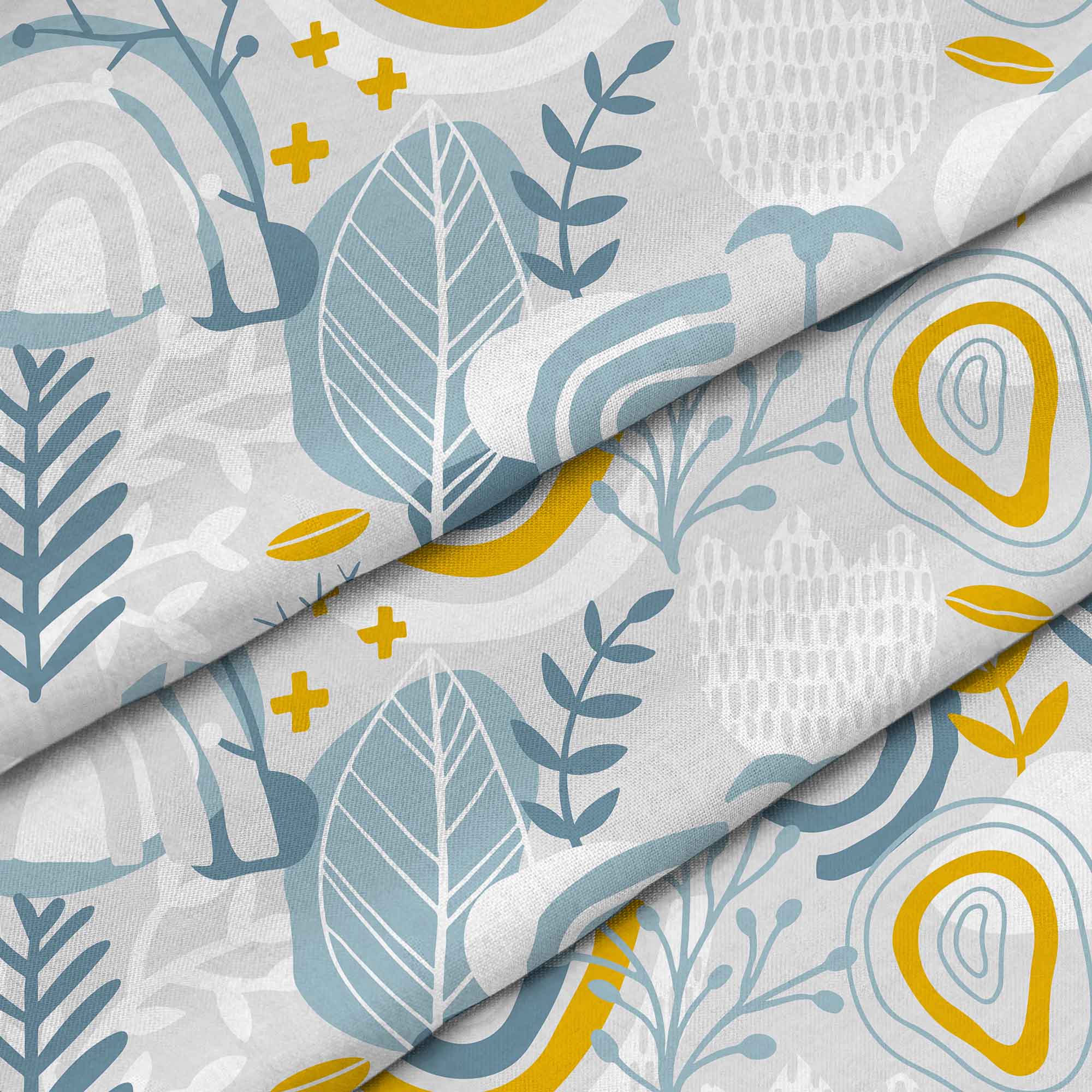 Grey Floral Pattern