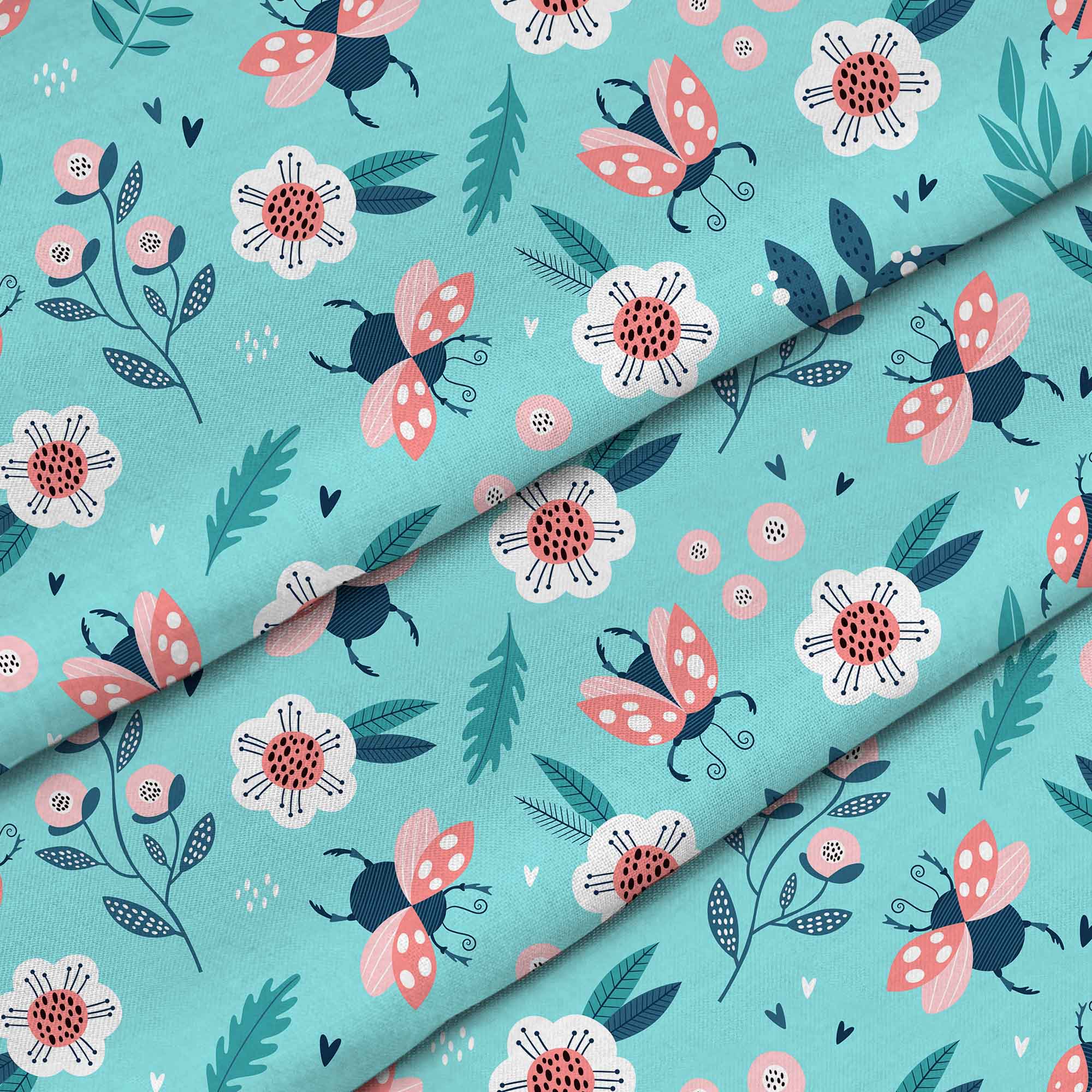 Ladybugs and Flowers