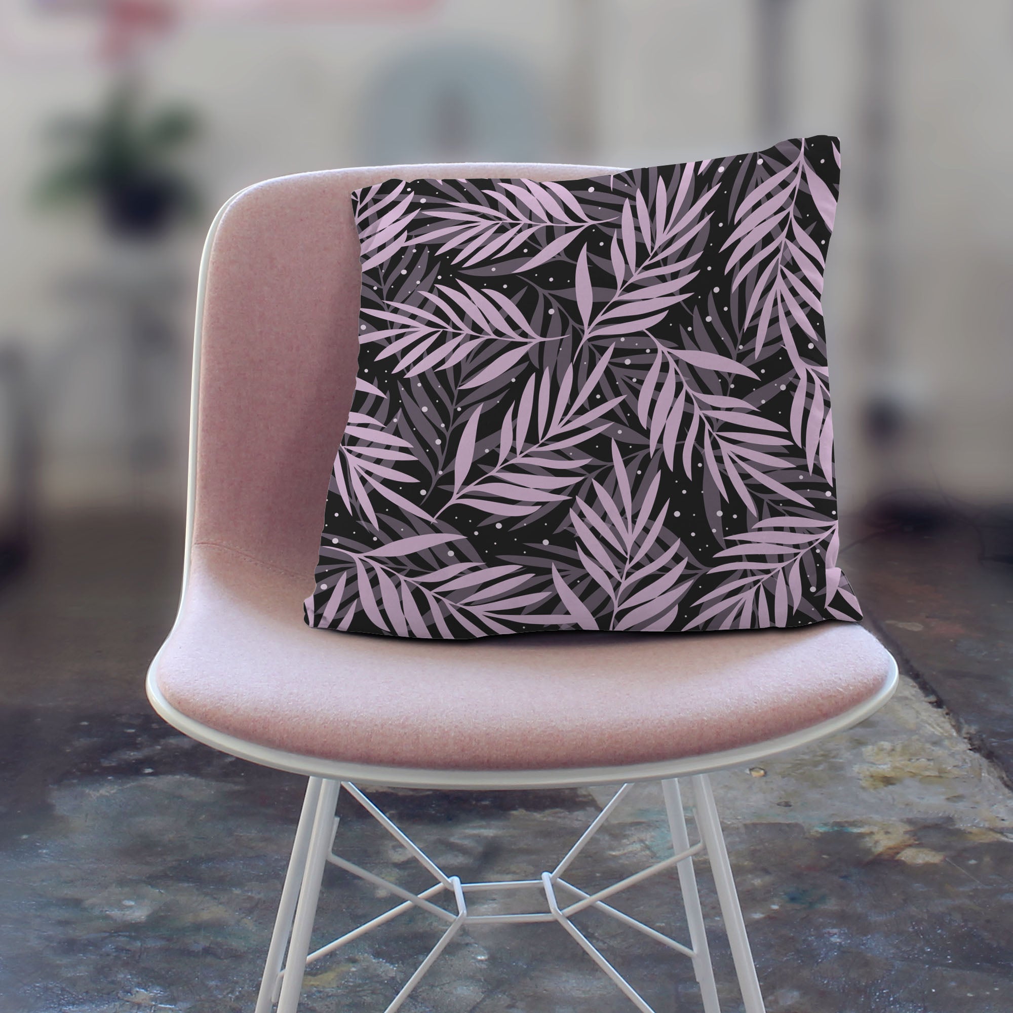 Palm Leaves in the Night-Tablecloth Fabric