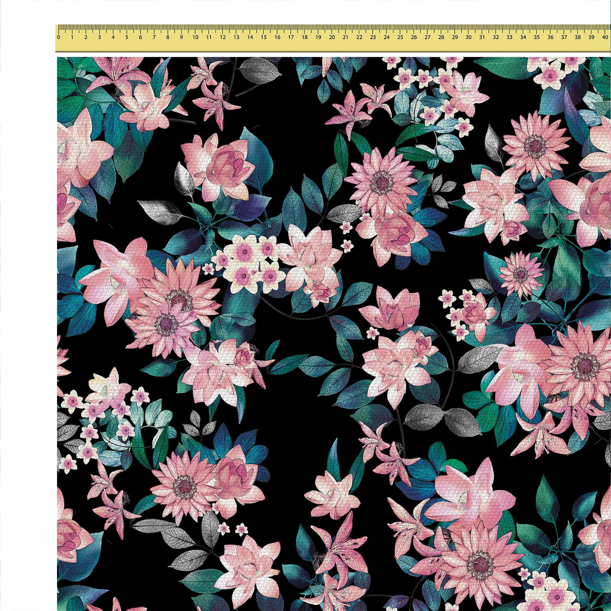 Dark Botanic Pink-Velvet